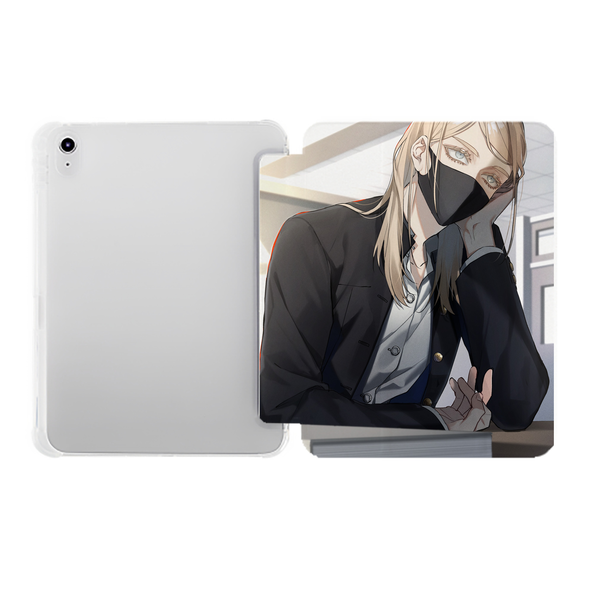 （画像用） 東京リベンジャーズ Tokyo Revengers IPad ケース ペン収納付き 三つ折りスタンド PUレザー×シリコン 対応機種9.5/10.5/10.9インチ
